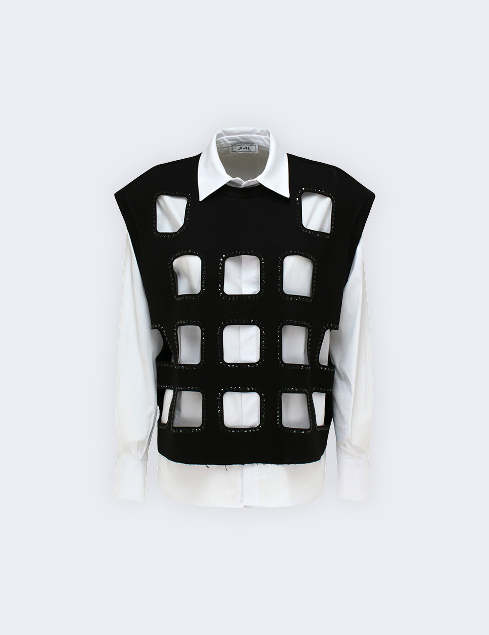 Camisa com colete perfurado