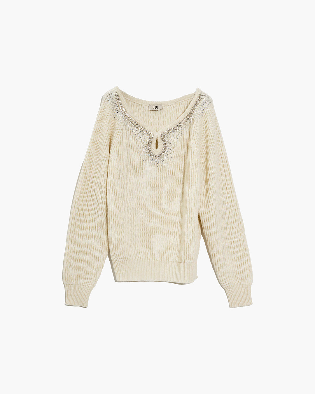 Cardigan cruzado com aplicativo de jóia (cópia)