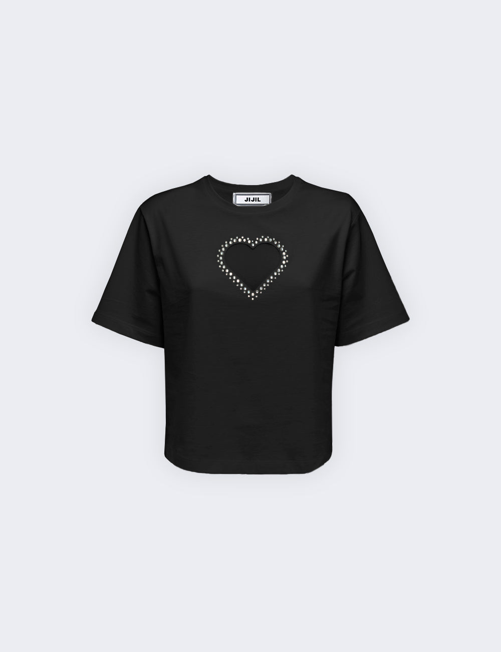 Camiseta com inserção de coração