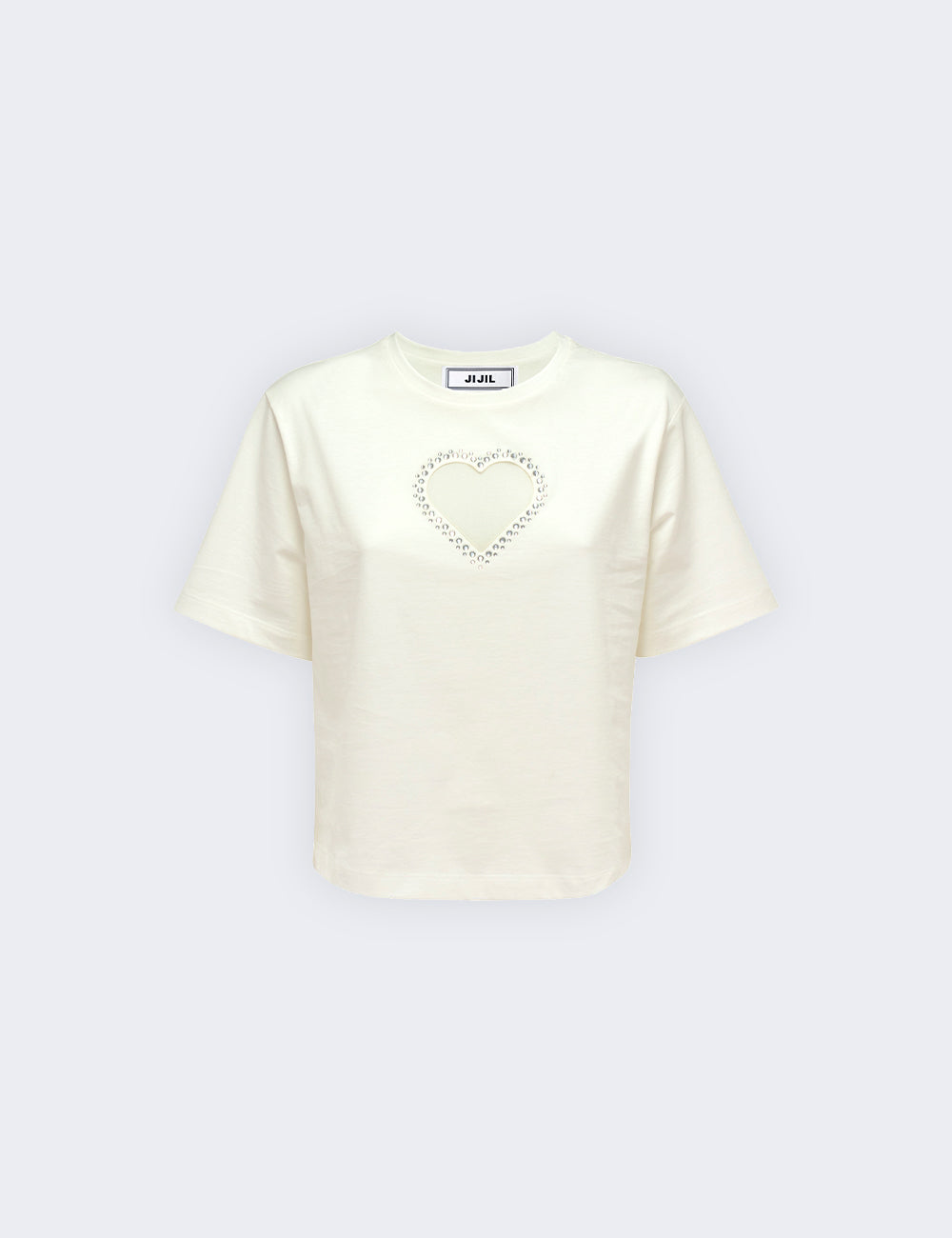 Camiseta com inserção de coração